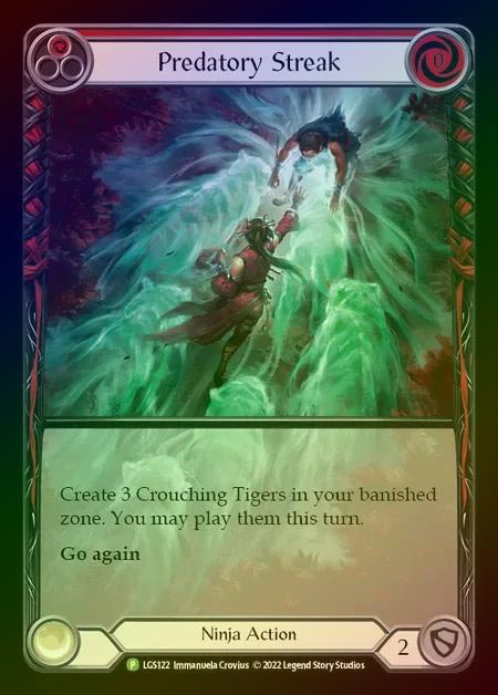 【RF】[Ninja] Predatory Streak (red) [LGS122] (Promo) Rainbow Foil