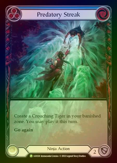 【RF】[Ninja] Predatory Streak (blue) [LGS124] (Promo) Rainbow Foil