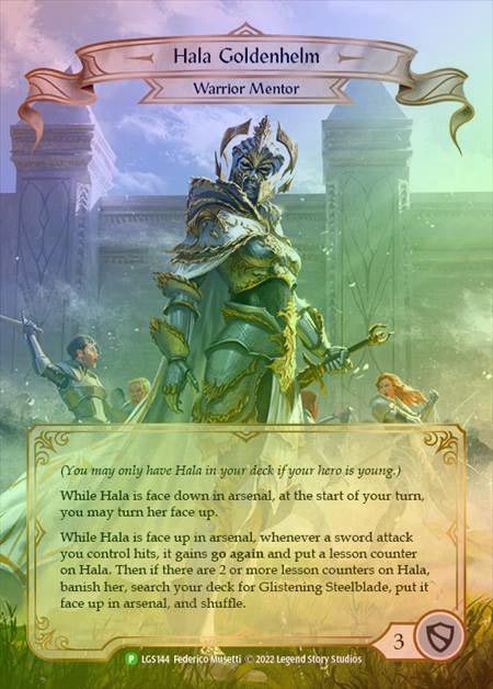 【RF】[Warrior] Hala Goldenhelm [LGS144] (Promo) Rainbow Foil