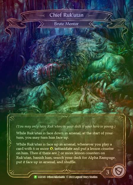 【RF】[Brute] Chief Ruk'utan [LGS145] (Promo) Rainbow Foil