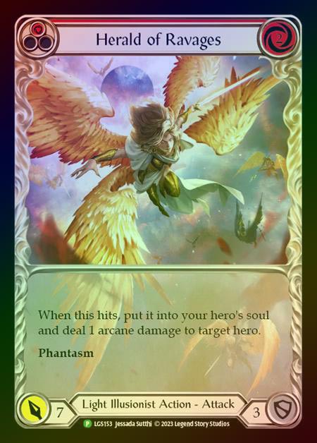 【RF】[Light Illusionist] Herald of Ravages (red) [LGS153] (Promo) Rainbow Foil