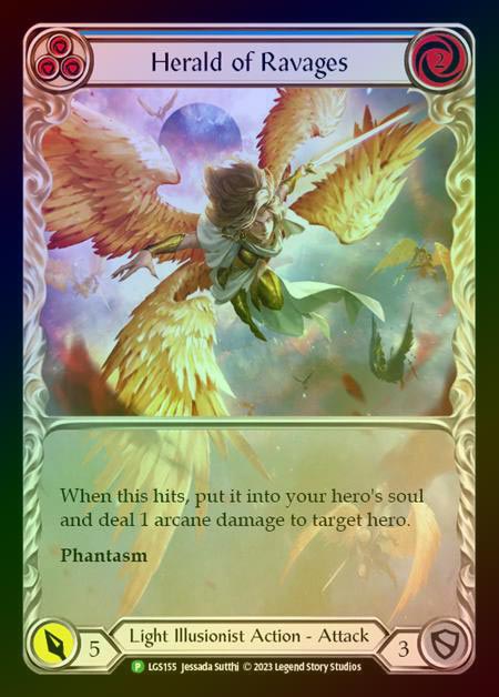 【RF】[Light Illusionist] Herald of Ravages (blue) [LGS155] (Promo) Rainbow Foil
