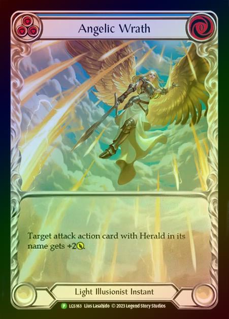 【RF】[Light Illusionist] Angelic Wrath (blue) [LGS163] (Promo) Rainbow Foil