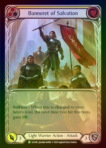 【RF】[Light Warrior] Banneret of Salvation [LGS180] (Promo) Rainbow Foil
