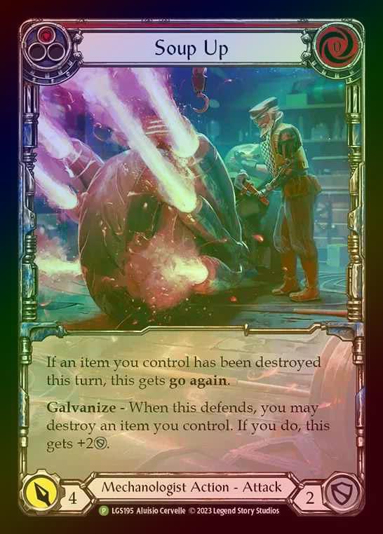 【RF】[Mechanologist] Soup Up (Extended Art) (red) [LGS195] (Promo) Rainbow Foil