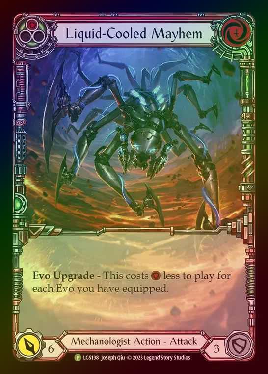 【RF】[Mechanologist] Liquid-Cooled Mayhem (Extended Art) (red) [LGS198] (Promo) Rainbow Foil