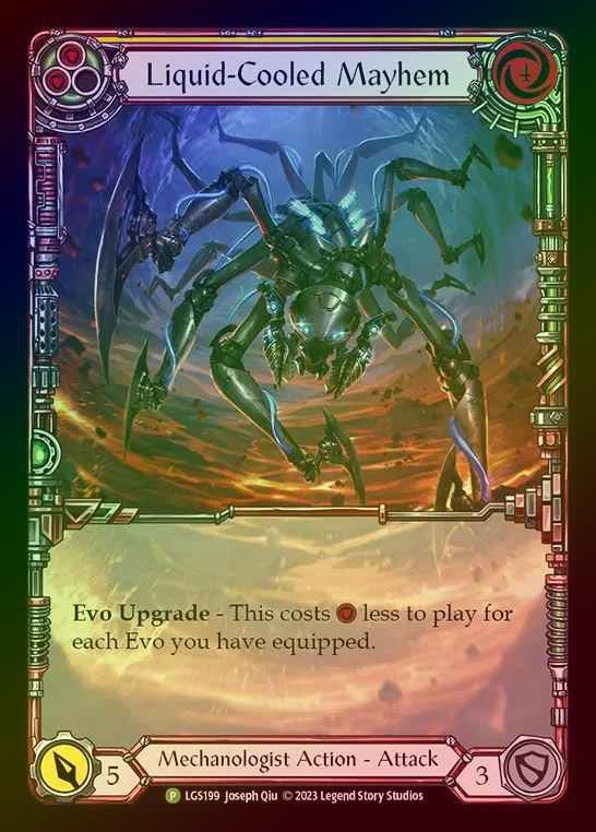 【RF】[Mechanologist] Liquid-Cooled Mayhem (Extended Art) (yellow) [LGS199] (Promo) Rainbow Foil