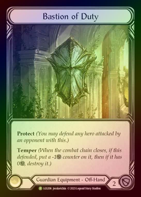 【RF】[Guardian] Bastion of Duty [LGS206] (Promo) Rainbow Foil