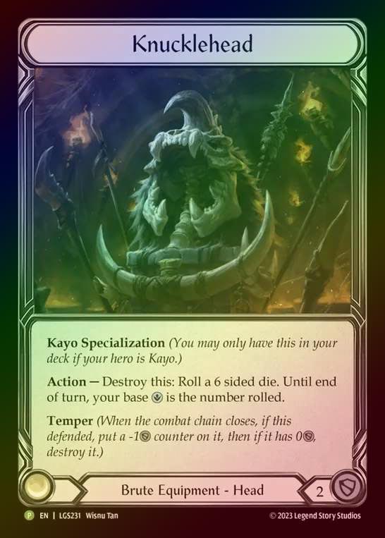【RF】[Brute] Knucklehead [LGS231] (Promo) Rainbow Foil