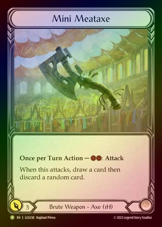 【RF】[Brute] Mini Meataxe [LGS238] (Promo) Rainbow Foil