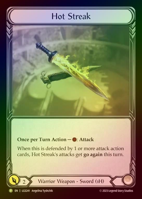 【RF】[Warrior] Hot Streak [LGS241] (Promo) Rainbow Foil