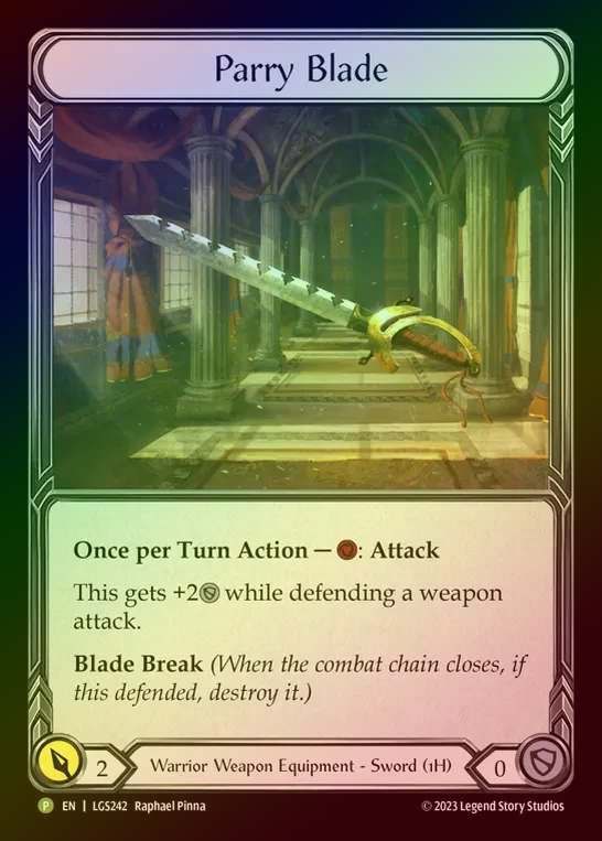 【RF】[Warrior] Parry Blade [LGS242] (Promo) Rainbow Foil