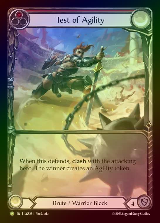 【RF】[Brute Warrior] Test of Agility (Extended Art) [LGS261] (Promo) Rainbow Foil