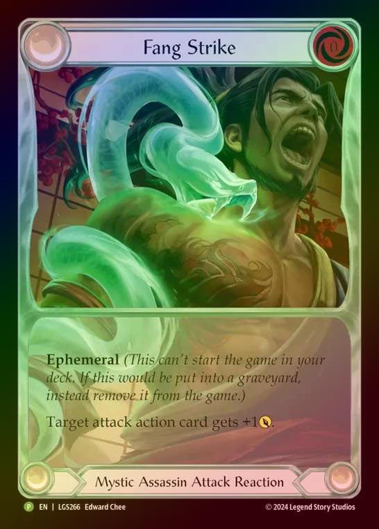 【RF】[Mystic Assassin] Fang Strike (Extended Art) [LGS266] (Promo) Rainbow Foil