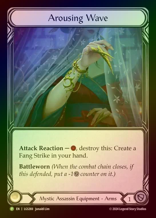 【RF】[Mystic Assassin] Arousing Wave [LGS269] (Promo) Rainbow Foil