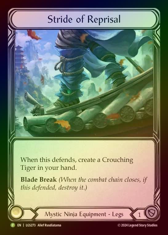 【RF】[Mystic Ninja] Stride of Reprisal [LGS273] (Promo) Rainbow Foil