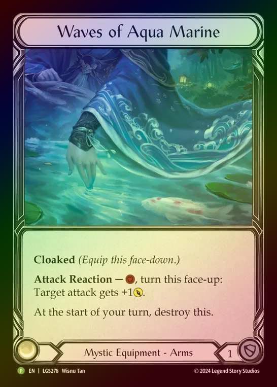 【RF】[Mystic] Waves of Aqua Marine [LGS276] (Promo) Rainbow Foil