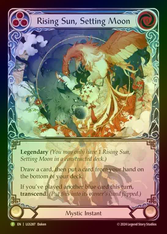 【RF】[Mystic] Rising Sun, Setting Moon // Inner Chi (Extended Art) [LGS287] (Promo) Rainbow Foil
