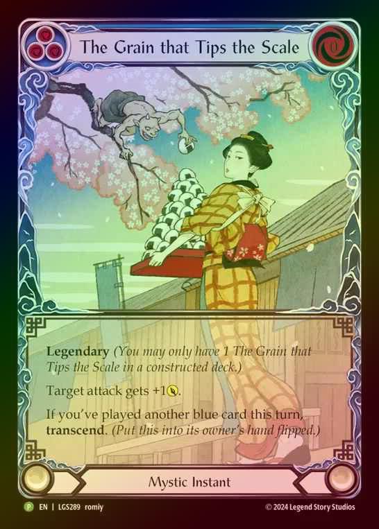 【RF】[Mystic] The Grain that Tips the Scale // Inner Chi (Extended Art) [LGS289] (Promo) Rainbow Foil