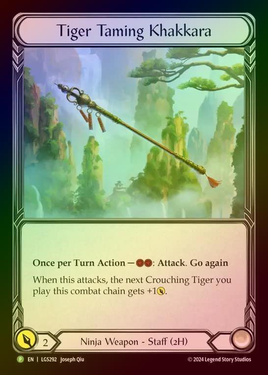 【RF】[Ninja] Tiger Taming Khakkara [LGS292] (Promo) Rainbow Foil