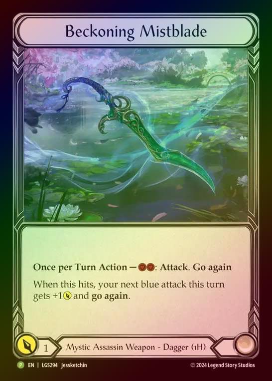 【CF】[Mystic Assassin] Beckoning Mistblade [LGS294] (Promo) Cold Foil