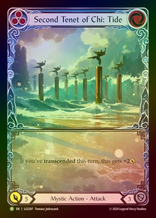 【RF】[Mystic] Second Tenet of Chi: Tide (Extended Art) [LGS297] (Promo) Rainbow Foil