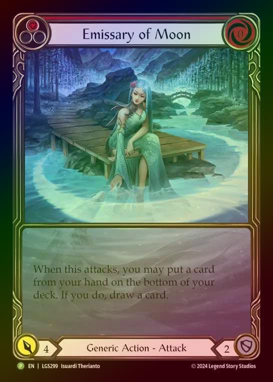 【RF】[Generic] Emissary of Moon (Extended Art) [LGS299] (Promo) Rainbow Foil