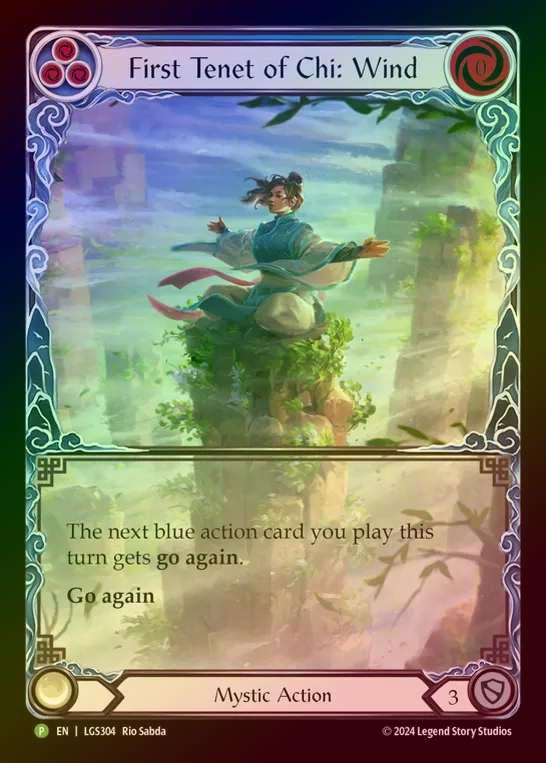 【RF】[Mystic] First Tenet of Chi: Wind (Extended Art) [LGS304] (Promo) Rainbow Foil
