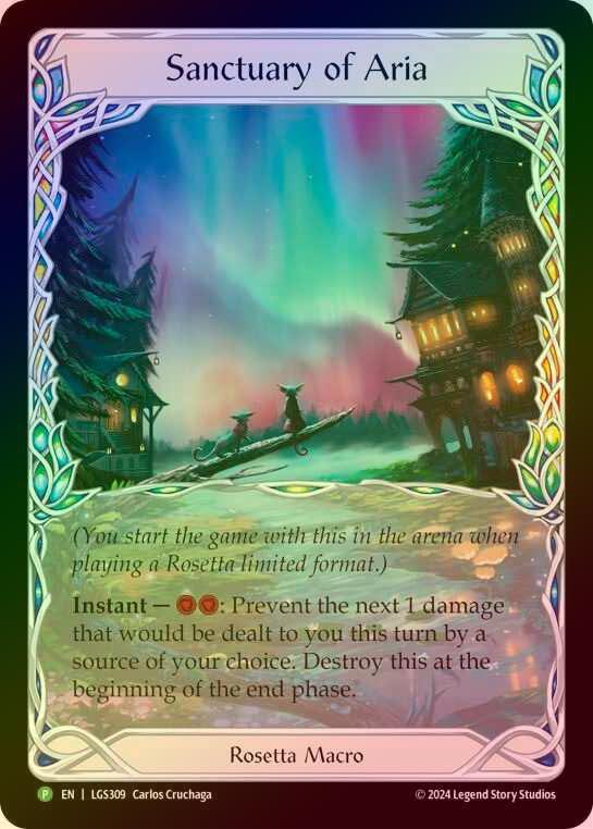 【CF】[Rosetta Macro] Sanctuary of Aria (Extended Art) [LGS309] (Promo) Cold Foil