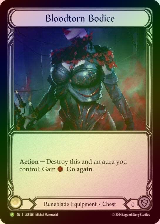 【RF】[Runeblade] Bloodtorn Bodice [LGS316] (Promo) Rainbow Foil