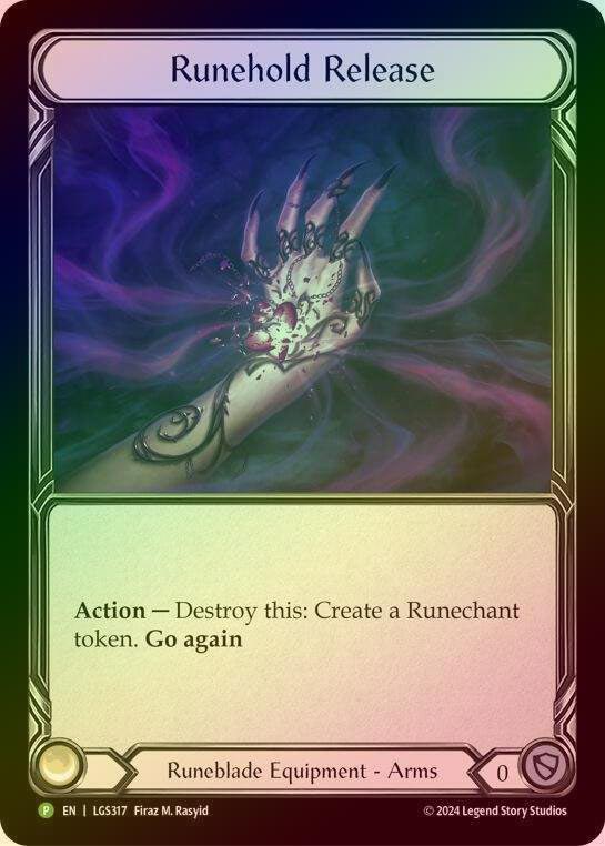 【RF】[Runeblade] Runehold Release [LGS317] (Promo) Rainbow Foil