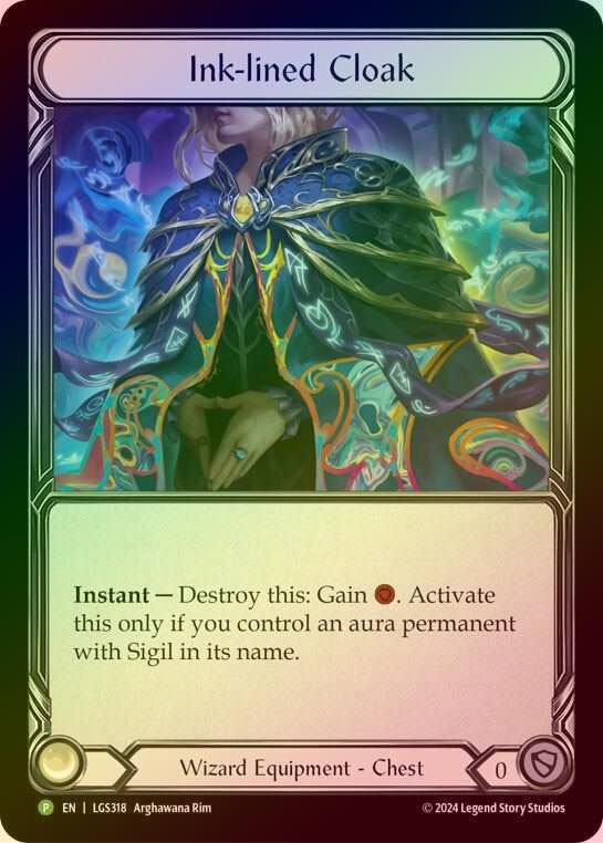 【RF】[Wizard] Ink-lined Cloak [LGS319] (Promo) Rainbow Foil