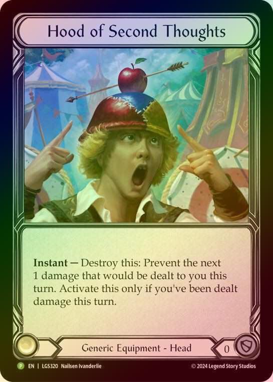 【RF】[Generic] Hood of Second Thoughts [LGS320] (Promo) Rainbow Foil