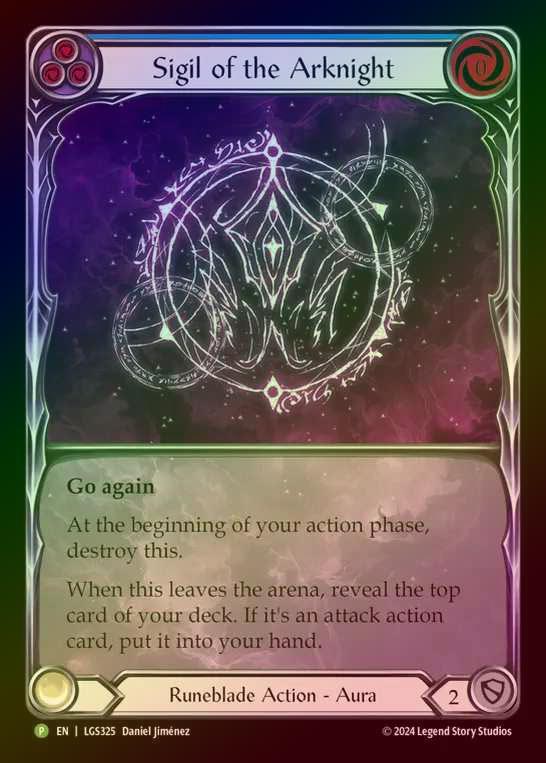 【RF】[Runeblade] Sigil of the Arknight (Extended Art) [LGS325] (Promo) Rainbow Foil
