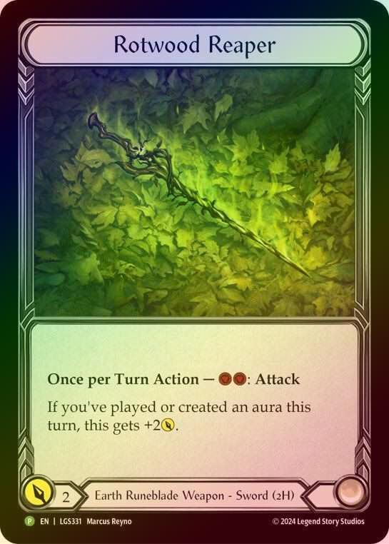 【RF】[Earth Runeblade] Rotwood Reaper [LGS331] (Promo) Rainbow Foil