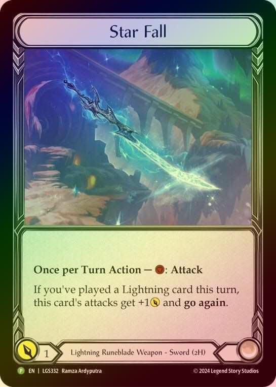 【RF】[Lightning Runeblade] Star Fall [LGS332] (Promo) Rainbow Foil