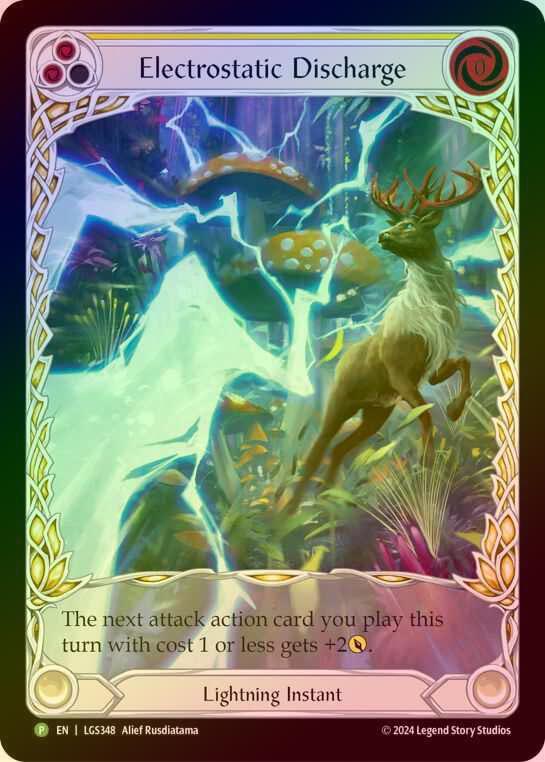 【RF】[Lightning] Electrostatic Discharge (yellow) [LGS348] (Promo) Rainbow Foil