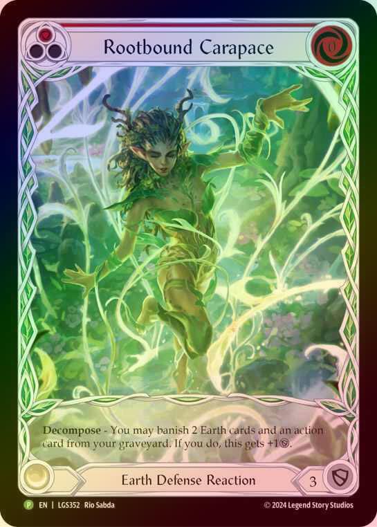 【RF】[Earth] Rootbound Carapace (red) [LGS352] (Promo) Rainbow Foil