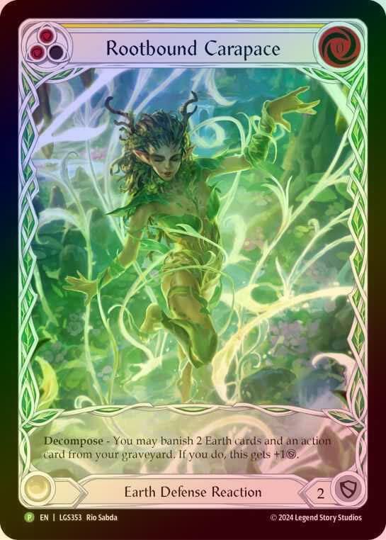 【RF】[Earth] Rootbound Carapace (yellow) [LGS353] (Promo) Rainbow Foil