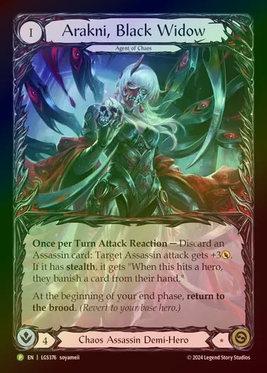 【RF】[Chaos Assassin] Arakni, Black Widow (Extended Art) [LGS376-P]