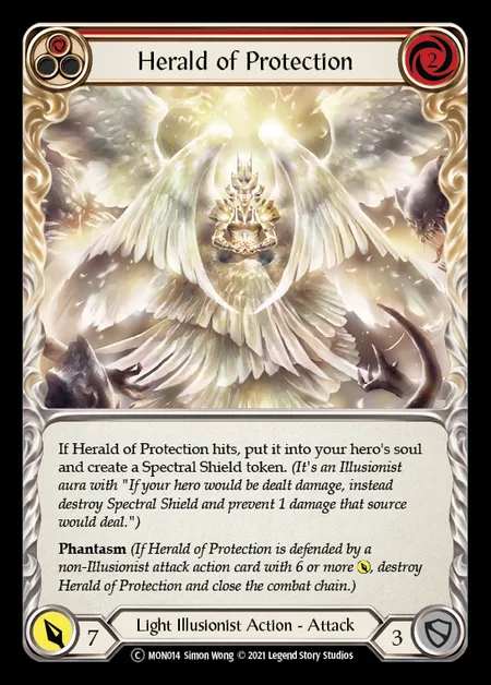 [Light Illusionist] Herald of Protection [UL-MON014-C] (red)
