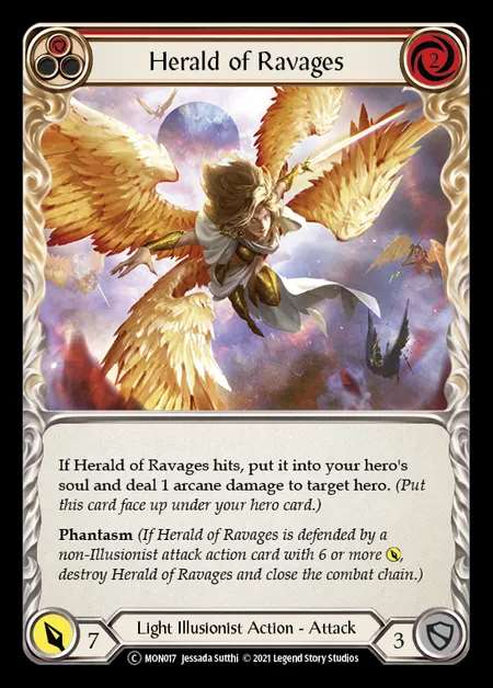 [Light Illusionist] Herald of Ravages [UL-MON017-C] (red)