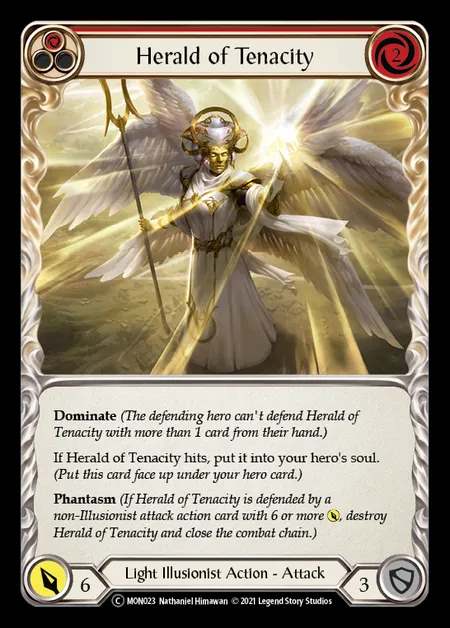 [Light Illusionist] Herald of Tenacity [UL-MON023-C] (red)