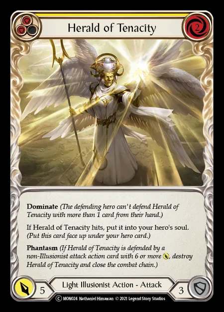 [Light Illusionist] Herald of Tenacity [UL-MON024-C] (yellow)