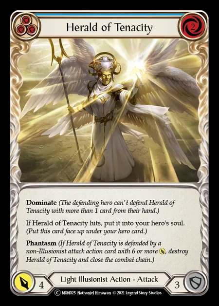 [Light Illusionist] Herald of Tenacity [UL-MON025-C] (blue)