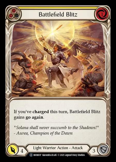 [Light Warrior] Battlefield Blitz [UL-MON037-R] (yellow)