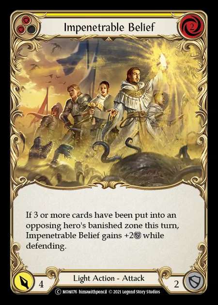 [Light] Impenetrable Belief [UL-MON076-C] (yellow)