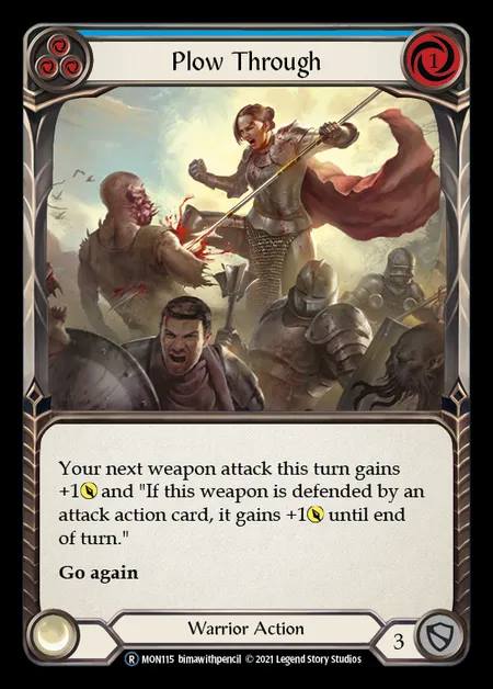 [Warrior] Plow Through [UL-MON115-R] (blue)