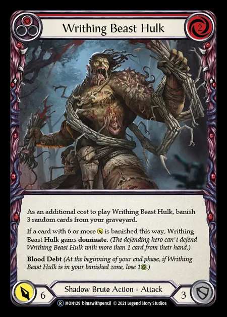 [Shadow Brute] Writhing Beast Hulk [UL-MON129-R] (red)