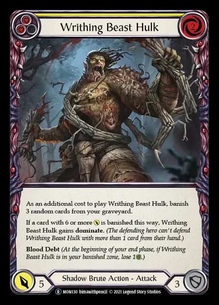 [Shadow Brute] Writhing Beast Hulk [UL-MON130-R] (yellow)